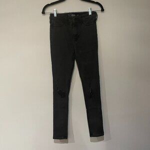 Hollister Black Ripped Jean Leggings